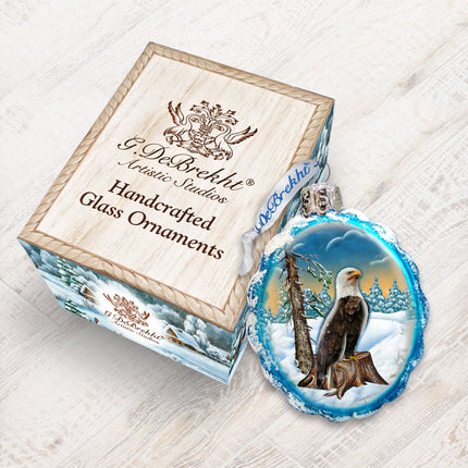 Eagle Mercury Glass Ornament by G. DeBrekht - Wildlife Holiday Décor - 771030-2