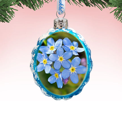 Floral Mercury Glass Ornament by G. DeBrekht - Wildlife Holiday Décor - 771035-0