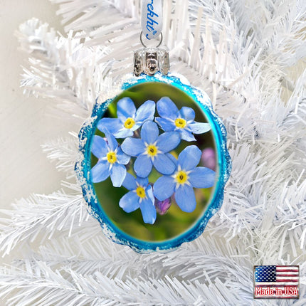 Floral Mercury Glass Ornament by G. DeBrekht - Wildlife Holiday Décor - 771035-1