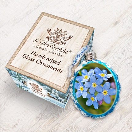 Floral Mercury Glass Ornament by G. DeBrekht - Wildlife Holiday Décor - 771035-2
