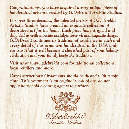 Floral Mercury Glass Ornament by G. DeBrekht - Wildlife Holiday Décor - 771035-3