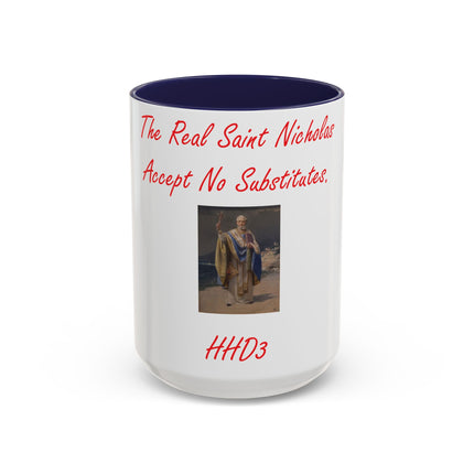 Saint Nicholas Accent Mug – 15oz Ceramic Holiday Drinkware
