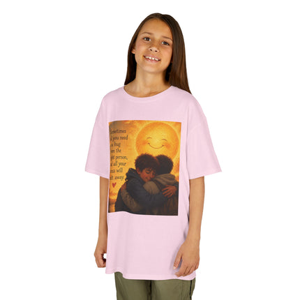 Kids Hug Tee — "Sometimes all you need is a hug" Heartwarming Children's T‑Shirt