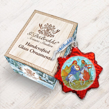 Nativity Mercury Glass Ornament by G. DeBrekht - Nativity Holiday Décor - 772021-2