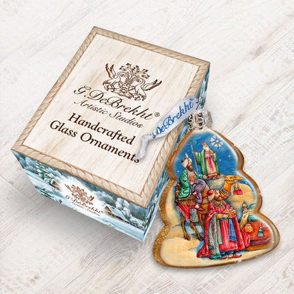 Three Kings Mercury Glass Ornament by G. DeBrekht - Nativity Holiday Décor - 772073-2