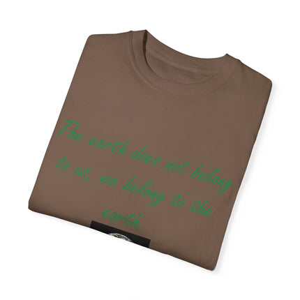 Eco-Friendly T-Shirt – “We Belong to the Earth” Design