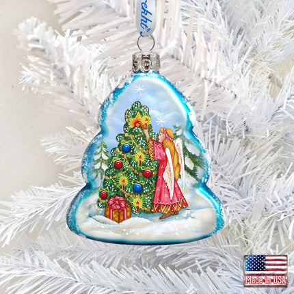 Angelic Tree Mercury Glass Ornament by G. DeBrekht - Nativity Holiday Décor - 773020-1