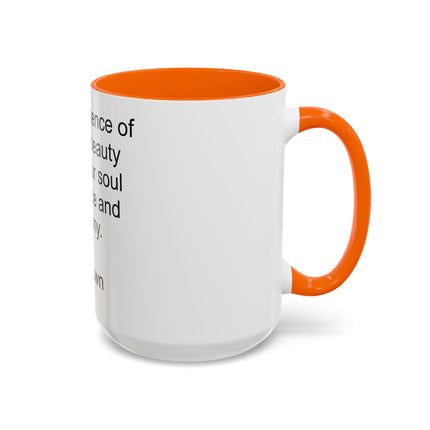 Nature Quote Coffee Mug — "Let the essence of nature's beauty..." Inspirational Accent Mug