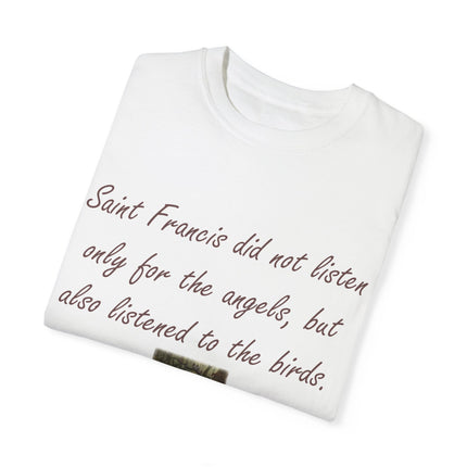 Spiritual Tee – Honoring Saint Francis – Eco-Friendly Unisex