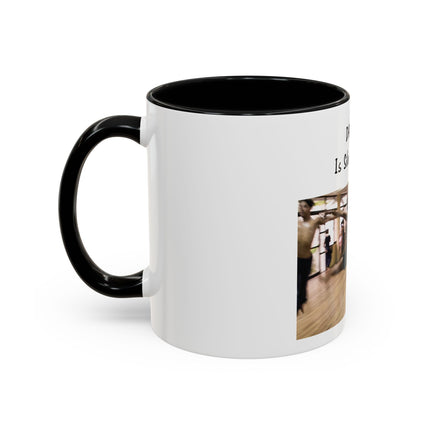 Dancing Is Silent Poetry Accent Coffee Mug — Inspirational Dance Quote Mug