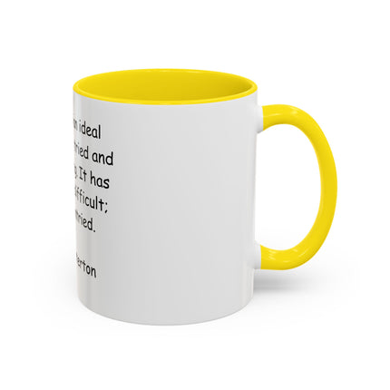 Accent Coffee Mug — "The Christian ideal has not been tried and found wanting" G.K. Chesterton Quote