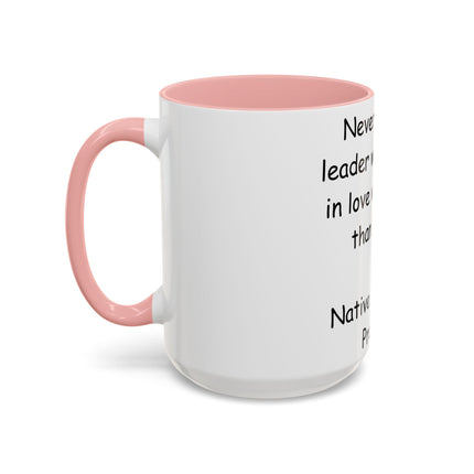 Native Proverb Accent Mug – 15oz Ceramic Cup on Power & People