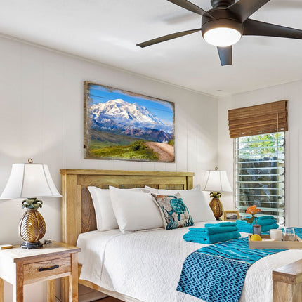 Mountain View Art Wooden Wall Art by Nature Wonders - Nature Wildlife Decor  - 95242B-4