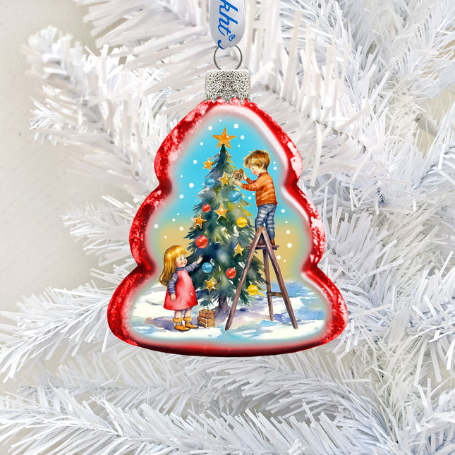 Christmas Joy Mercury Glass Ornaments by G. Debrekht - Christmas Décor - 776027-0