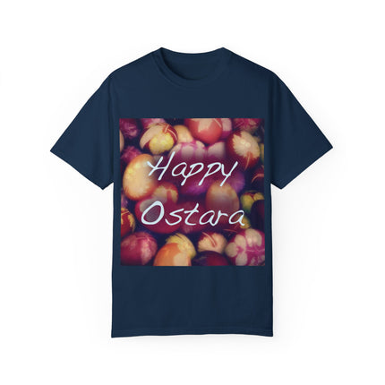 Ostara Celebration Tee – Unisex Garment-Dyed Shirt with Egg Motif