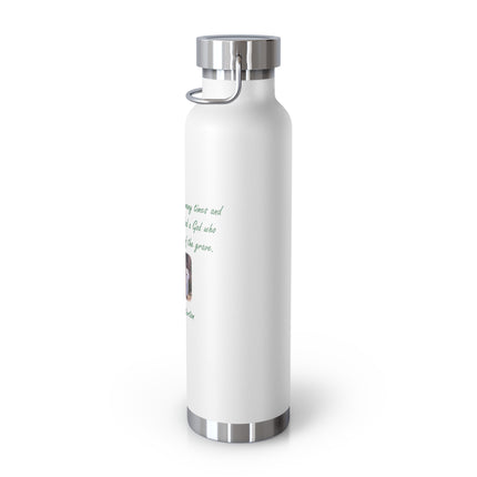 Inspirational Copper Vacuum Insulated Bottle - 22oz | Motivational Quote