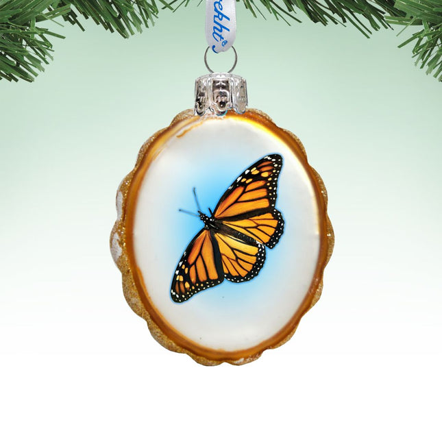 Butterfly Mercury Glass Ornament by G. DeBrekht - Coastal Holiday Décor - 776283-0