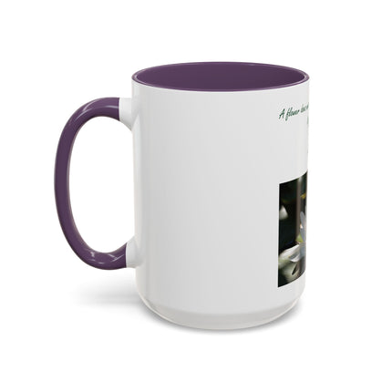 Lotus Flower Coffee Mug — "A flower does not compete with other flowers, it just blooms"