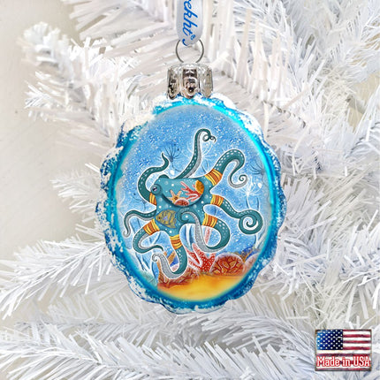 Octopus Mercury Glass Ornament by G. DeBrekht - Coastal Holiday Décor - 777374-1