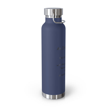 Irish Blessing Copper Flask | 22oz Insulated Bottle for Travel