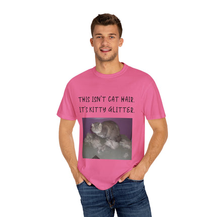 Kitty Glitter T-Shirt – Unisex Cat Lover Tee with Playful Quote