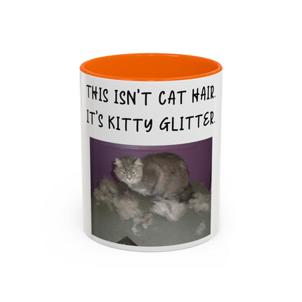 Kitty Glitter Mug – 11oz Accent Ceramic Cup for Cat Lovers
