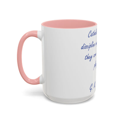 Chesterton Quote Accent Mug – “Walls of a Playground” – 15oz Ceramic