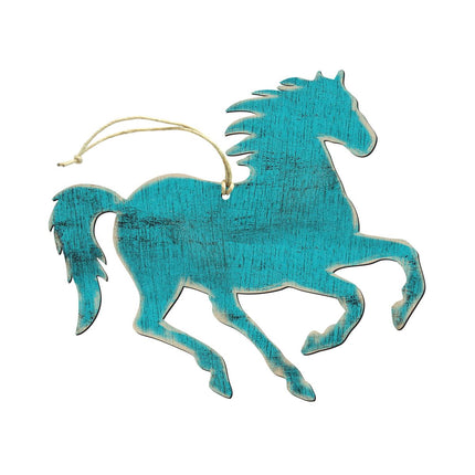 Running Horse Wooden Rustic Ornaments Set of 3 99156-0
