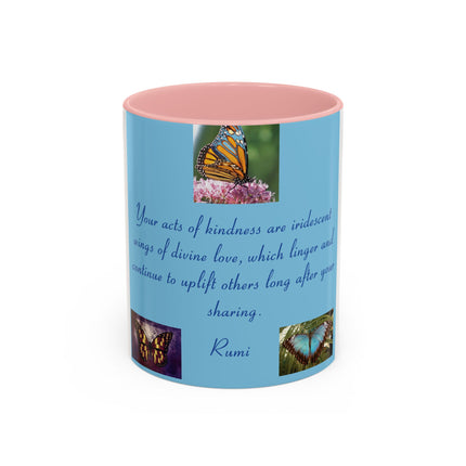 Inspirational Butterfly Coffee Mug – Rumi Quote – 11oz
