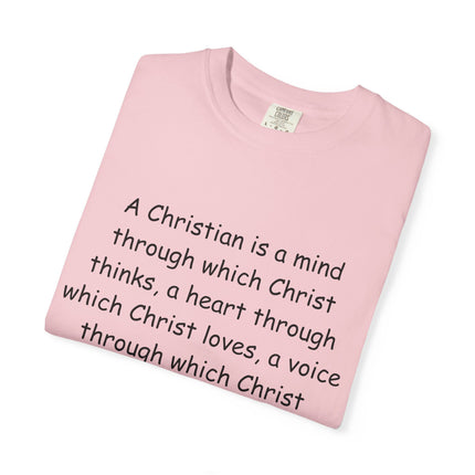 Inspirational Christian Quote T-Shirt - Unisex Garment-Dyed Tee