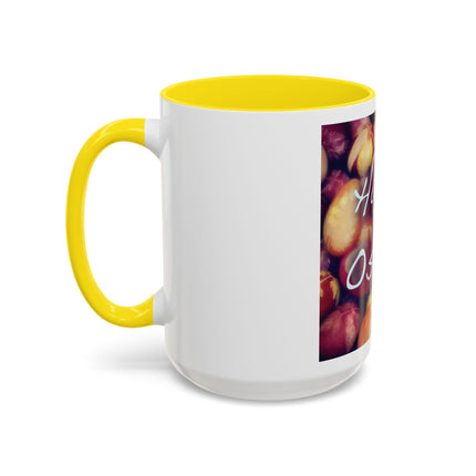 Ostara Coffee Mug – "Happy Ostara" Accent Easter Spring Floral Mug (11/15oz)