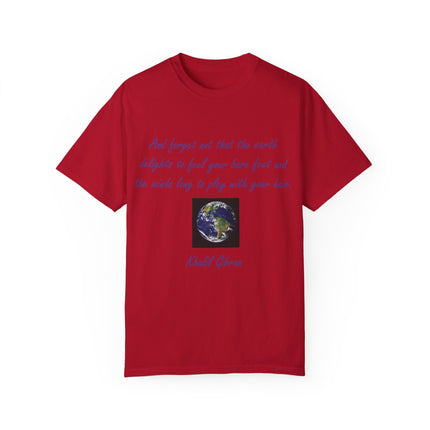 Khalil Gibran Earth Quote Tee – Unisex Garment-Dyed Shirt for Nature