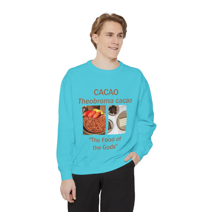 Cacao Sweatshirt - The Food of the Gods - Unisex Garment-Dyed Comfort