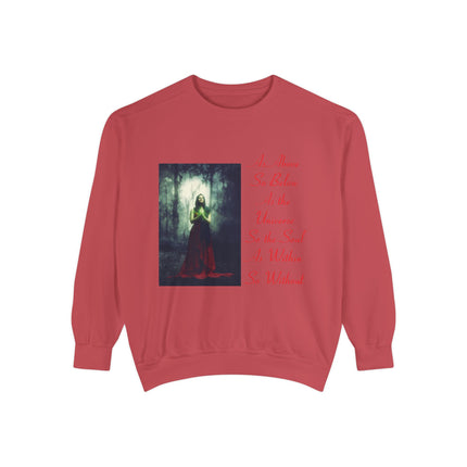 Inspirational Sweatshirt – “As Above So Below” Wiccan Design (Unisex)