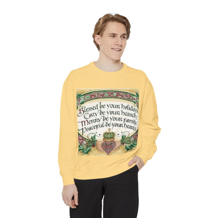 Blessed Be Your Holidays Unisex Sweatshirt - Cozy & Heartfelt Gift