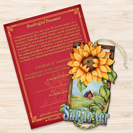 Sunflower Farms Wooden Ornaments by Jamie Mills-Price - Easter Spring Decor - 8457701-3