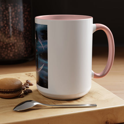 Moonlit Cat Coffee Mug — Whimsical Night Sky Art for Cat Lovers (11/15oz)
