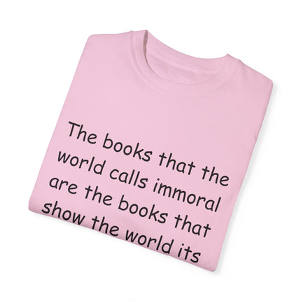 Oscar Wilde Quote Tee – “Books the World Calls Immoral” – Unisex Fit