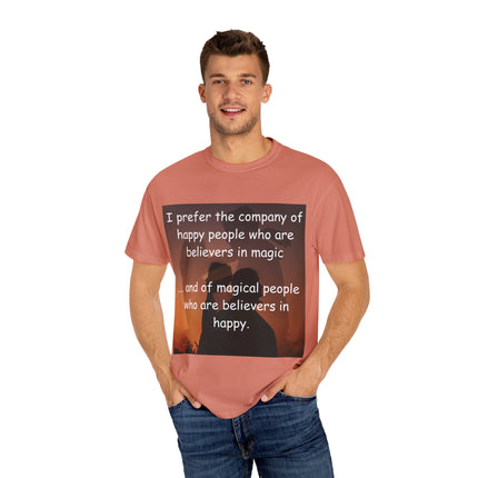 Believers in Magic Tee – Unisex Garment-Dyed Shirt for Joyful Souls