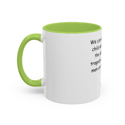 Plato Quote Accent Coffee Mug - "Afraid of the Light" Philosophical Ceramic Mug