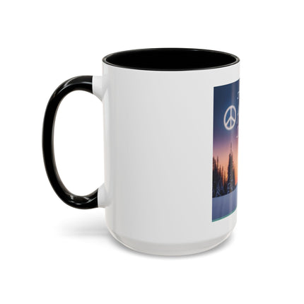 Coffee Mug — "All I Want for Christmas Is Peace" Holiday Peaceful Winter Scene