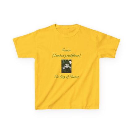 Jasmine Kids Tee – King of Flowers, Heavy Cotton