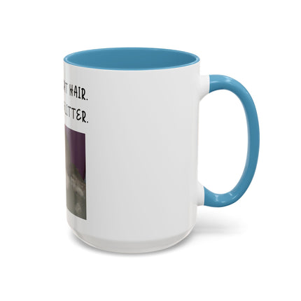 Kitty Glitter Coffee Mug — "This Isn't Cat Hair, It's Kitty Glitter" Accent Mug