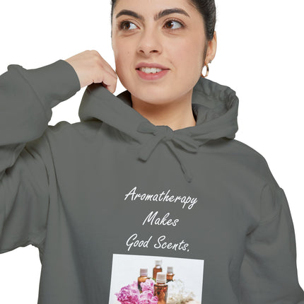Aromatherapy Hoodie — "Aromatherapy Makes Good Scents" Cozy Scent Lover Pullover