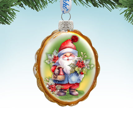 Christmas Gnome Mercury Glass Ornaments by G. Debrekht - Christmas Decor - 776018-1