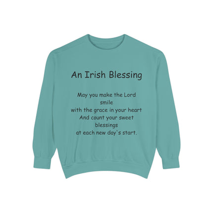 Irish Blessing Unisex Sweatshirt | Comfortable Gift for St. Patrick's Day & Everyday Inspiration