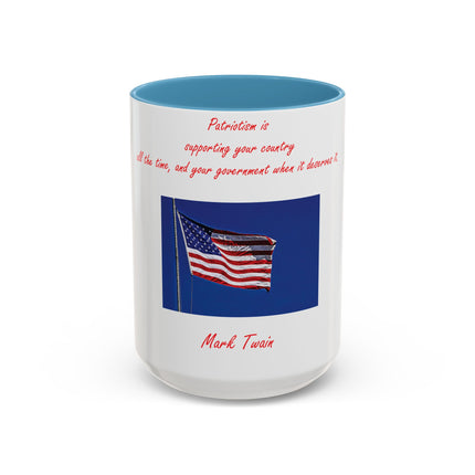 Mark Twain Quote Mug – 15oz Patriotic Accent Mug