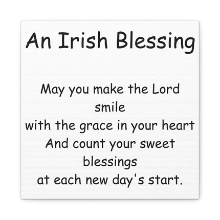An Irish Blessing Canvas Print — Inspirational Religious Wall Art