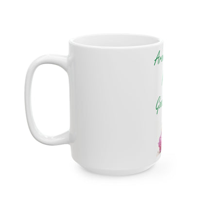Aromatherapy Ceramic Mug – “Makes Good Scents” Design, 15oz
