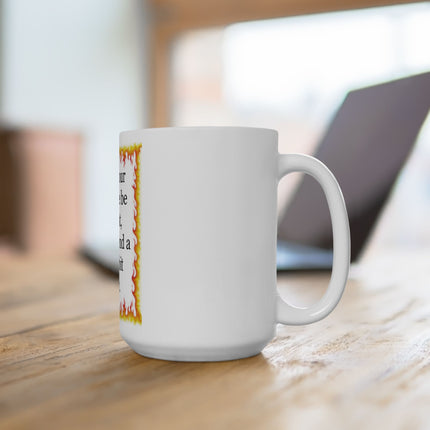 Beltane Mug — "May your Beltane be bright, brave, and a little bit silly." Ceramic Pagan Celebration Cup (11oz/15oz)